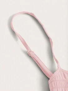 SHEIN EZwear Jumpsuit mit quadratischem Ausschnitt und Glockenbeinen für den Frühling