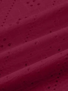 EMERY ROSE Parte superior tipo tank informal de mujer de unicolor con bordado - Burdeos - Ver 4