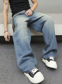 Manfinity EMRG Men's Denim Jeans - Medium Wash - View 1