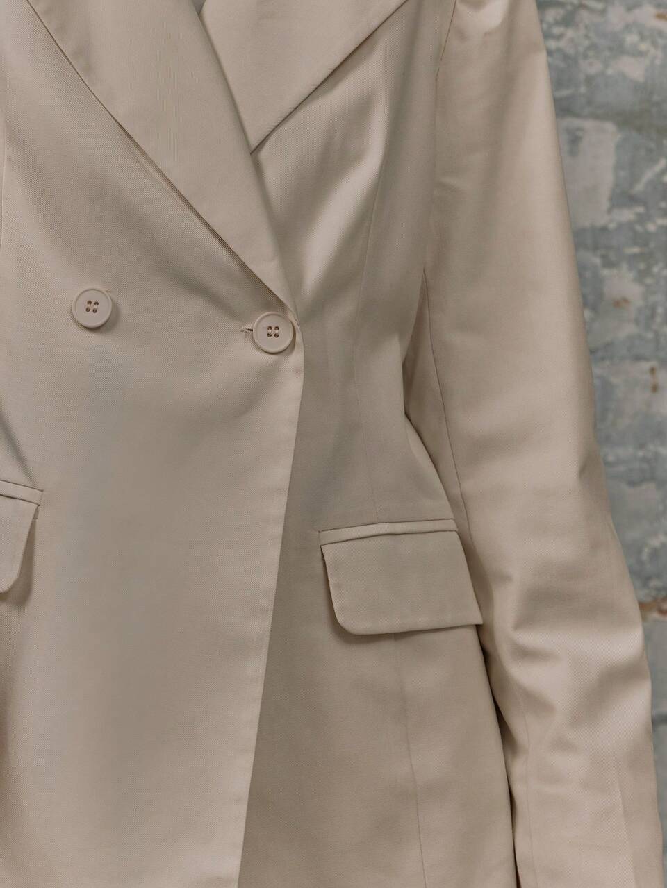 Beige Autumn Business Casual Office Tailored Wrap Double Breasted Cinch Waist Blazer Mini Dress Elegant Summer Graduation Prom Wedding Guest Birthday