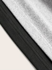 SHEIN BASICS Set de 2 piezas Vestido minifalda entallado de punto de color liso para mujeres - Multicolor - Ver 3