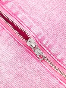 SHEIN MOD توب كاميسول نسائي مطابق بسيط، ملابس كاجوال للعطلات - وردي - مشاهدة 4