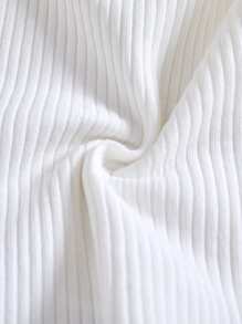 SHEIN Leap Crew Baby Girl Casual Vacation Top And Floral Print Flared Pants Set - Multicolor - View 3