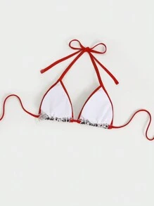 Swim SXY Women's Casual Vacation Leopard Print Bikini Top - Multicolor - View 5