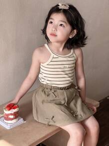 Dazy Kids Bộ trang phục thu nhỏ 2 món cho bé gái - Xám - Xem 7