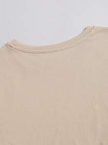 INAWLY Camiseta de manga corta con cuello redondo y gráfico de Dachshund con diseño de estrellas para mujer - Caqui - Ver 5