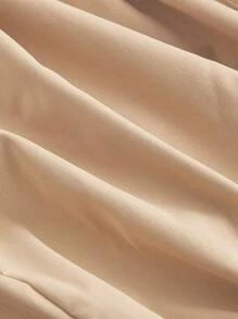 SHEIN MOD Plus Size Khaki Ruched Hem Cute Floral Mini Skirt, Casual School Girl Mini Skirt.Versatile Casual Work Skirt.Skirts For Women High Waist