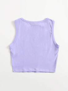 SHEIN EZwear Solid Crop Tank Top