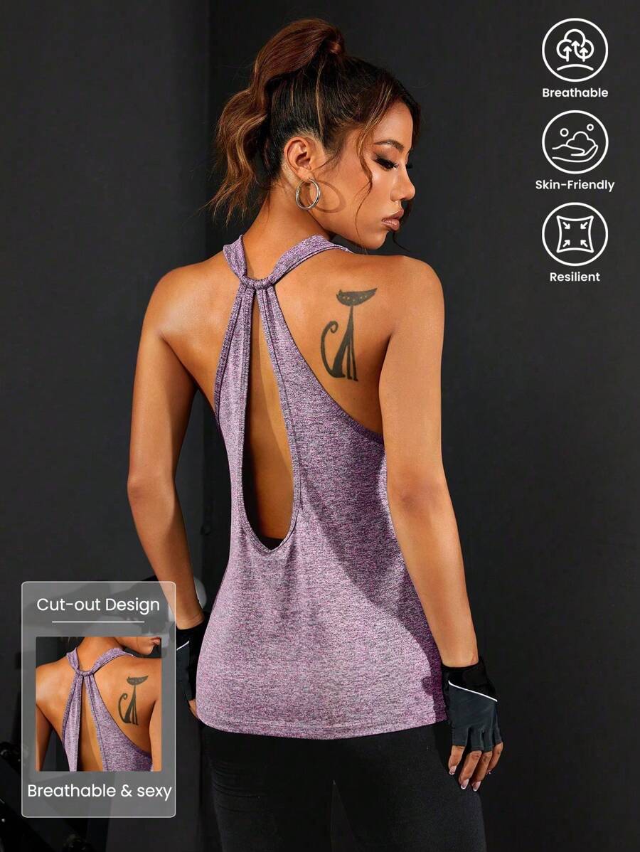 Easithlete Women's Zip Half Fly Athletic Long Sleeve T-Shirt Gym Top Fitted Shirtworkout Tank Top - Violet Purple - View 1