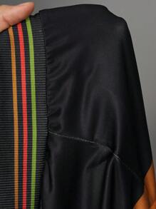 Slaydiva Winter Zip-Up Jacket And Decorated Trim Women Pants Suit Set - Black - View 7