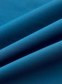 Solid Color Casual Stand Collar Sports Tank Top, For Yoga & Running - Navy Blue - View 4