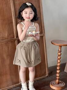 Dazy Kids Bộ trang phục thu nhỏ 2 món cho bé gái - Xám - Xem 8