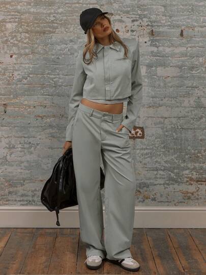 MUSERA Casual Straight Leg Mid Rise Trousers With Pockets And Belt Loops Vacation Summer Thanksgiving