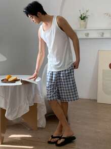 DAZY Men's Summer Solid White Slim-Fit Undershirt - White - View 6