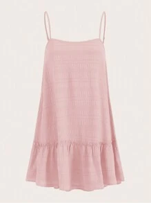 SHEIN EZwear Jumpsuit mit quadratischem Ausschnitt und Glockenbeinen für den Frühling