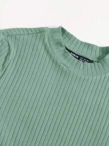 SHEIN EZwear Strick Body mit Stehkragen