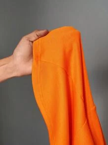 Slaydiva Mono casual de verano sexy asimétrico de un hombro, de línea A, ajustado y con recorte, para mujer