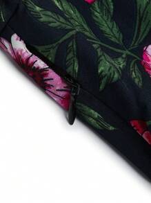 SHEIN Clasi Plus Size Women Casual Vacation Striped Dress For Summer - Multicolor - View 3