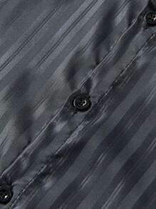 Manfinity Mode Plus Size Casual Simple Fashion Shirt For Daily Wear - Black - View 6