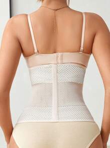 1pc Women Front Button Closure Waist Slimming Belt - Black - View 2