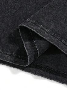 Manfinity EMRG 男式数字印花圆领无袖休闲背心 - 黑色 - 查看 6