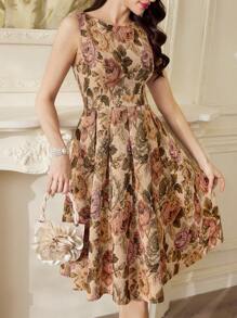 Vintamour Vestido de mujer vintage y elegante, vestido sin mangas de brocado para vacaciones, conjunto de verano para mujer, vestido de graduación, vestidos de cumpleaños para mujer, vestidos de verano para mujer, vestidos formales para mujer, vestidos para mujer, conjuntos de cumpleaños elegantes para mujer, vestido de invitada de boda, vestido de verano para mujer, vestidos elegantes para mujer, ropa de iglesia para mujer, vestido de vacaciones, ropa de verano para mujer, atuendo de crucero, vestidos para mujer, vestidos de fiesta y graduación para mujer, vestidos de primavera para mujer