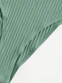 SHEIN EZwear Strick Body mit Stehkragen