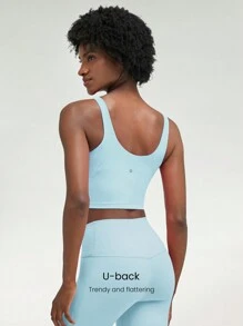 GLOWMODE FeatherFit™ U 型背心短款运动背心低冲击瑜伽日常