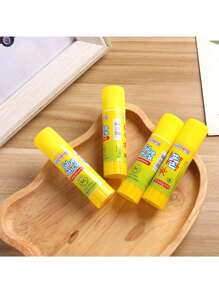 10pcs (9g) PVA Solid Glue Sticks, For Adhering Light Paper, Envelopes, Documents, Handmade Cards, Exam Papers, Notes, Scrapbooking, School & Office Supplies Back To School - yellow - View 4