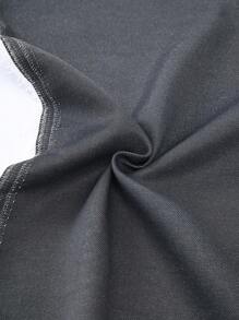 Manfinity Hypemode Men's Drawstring Waist Pocket Wide Leg Casual Pants Men Clothes Men Pants - Dark Grey - View 5