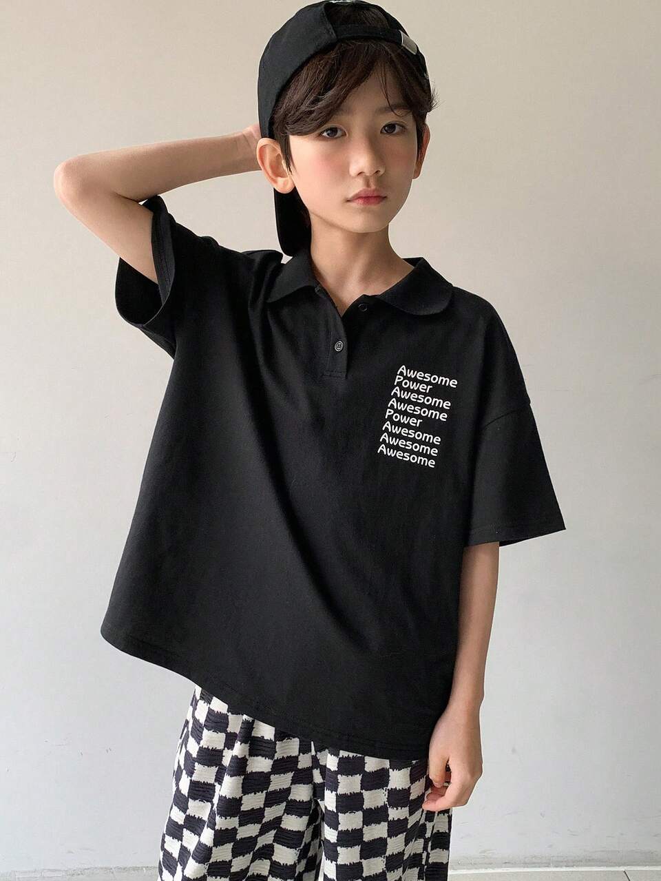 Tween Boy' Round Neck Short Sleeve Printed Casual T-Shirt,Back To School Clothes