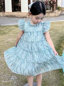 DAZY Kleine Mädchen Lässig Kleid, Herbstkollektion