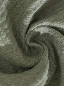 4 件套新生儿 4 件纯色、开领半无袖上衣