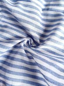 SHEIN Unity Women's Casual Striped Halter Neck Tie Cami Top, Summer Graphic Tees Women Tops - Baby Blue - View 8