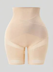 Women's Simple And Fashionable Casual Everyday Shapewear Bottom - Apricot - View 8