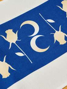 SHEIN Complimentary Custom Blue Kitchen Table Runner - Royal Blue - View 4