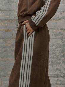 MUSERA Straight Leg Drawstring Waist High Rise Track Pants Vacation  Capsule Summer Airport Holiday Fall, Autumn, Winter, Back To School Fall Autumn Winter Christmas Elegant