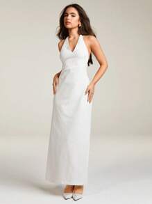 Athîral 女士纯色露背吊带连衣裙