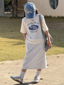 Dazy Kids 2pcs Tween Girl Fall Outfit Sets,Back To School Clothes - Grey - View 7