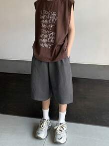 DAZY Tween Boy Kids Fall Shorts - Grey - View 4