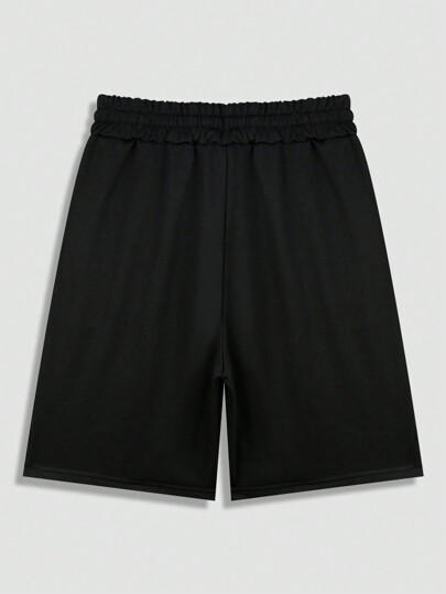 Street Life Shorts de longitud hasta la rodilla con gráfico impreso en la cara para hombres, apropiados para uso casual diario, primavera/verano