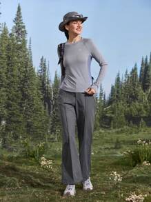 SHEIN Sports Naturehike 女款户外徒步休闲运动裤 - 深灰色 - 查看 5