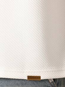 SUMWON Premium Texture Boxy Fit T-Shirt Casual Streetwear Essential Ribbed Crew Neck Minimalist Urban Fashion Loungewear Athletic Comfort