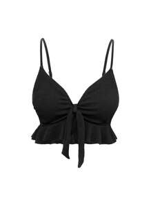 SHEIN Swim Damski jednolity kolor prosty modny codzienny strój kąpielowy z ramiączkami, na letnie wakacje na plaży