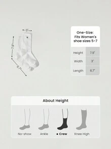 GLOWMODE 3 Pairs Socks Soft Ventilated Mesh With Embroidered Logo Gym Workout Daily - Multicolor - View 6