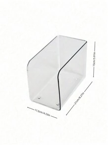 1 件优质亚克力透明加厚创意简约大容量书架，办公桌书籍和文件整理器，返校