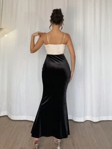 Calvaya Vestido elegante y sexy con tirantes 3D con estampado floral