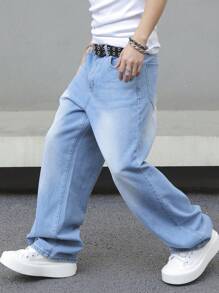 Manfinity EMRG Men's Denim Jeans - Light Wash - View 4