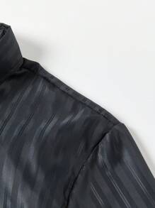 Manfinity Mode Plus Size Casual Simple Fashion Shirt For Daily Wear - Black - View 7