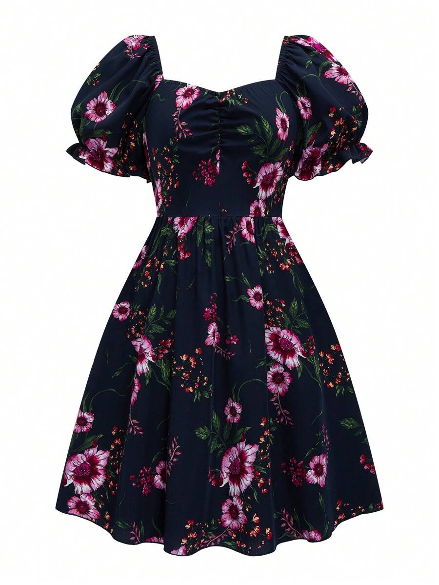 SHEIN Clasi Plus Size Women Casual Vacation Striped Dress For Summer - Multicolor - View 1